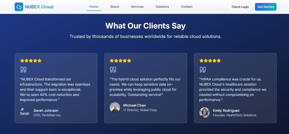 NUBEX CLOUD screenshot 5